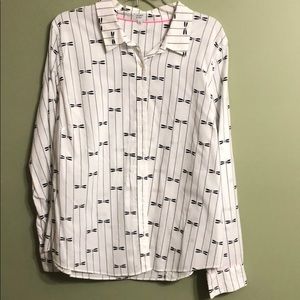 Crown and ivy button up dragonfly shirt XL